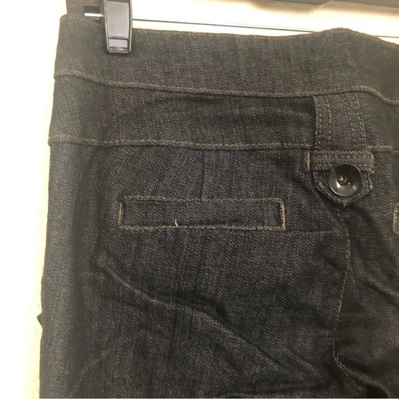 BOOM BOOM Jeans Womens Juniors 7 Low Rise Jeans Dark Wash Buttons NWOT - Picture 12 of 14